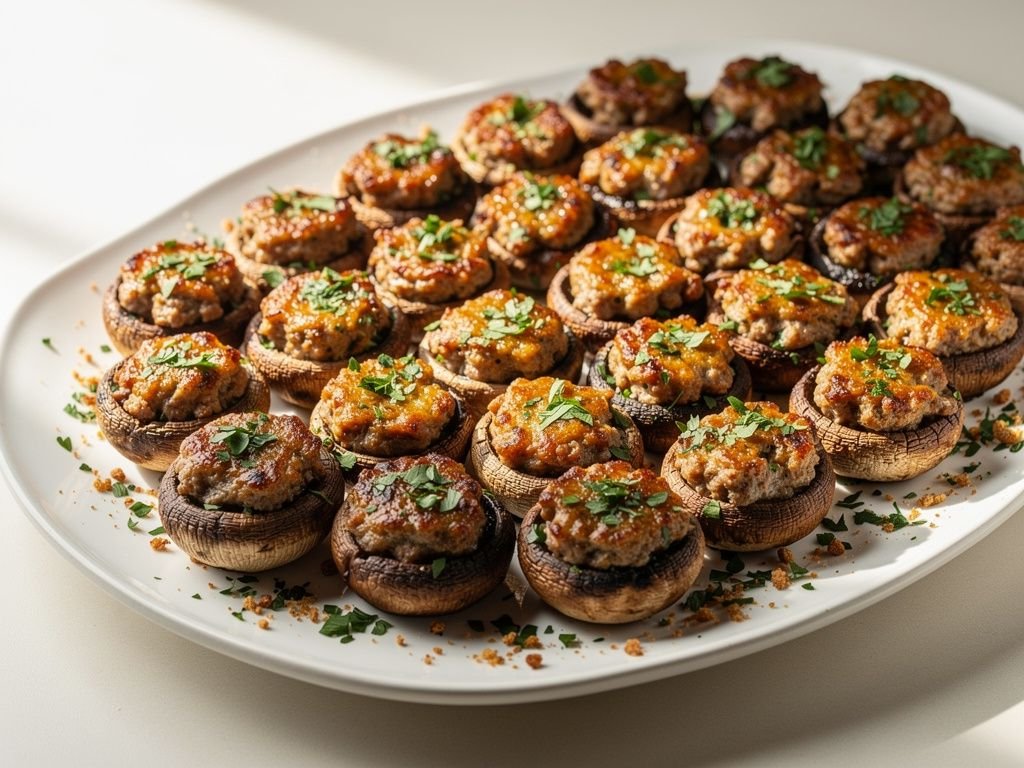Sausage Stuffed Mushrooms