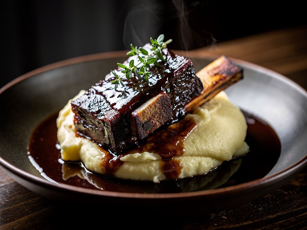 Red Wine Braised Beef Short Ribs