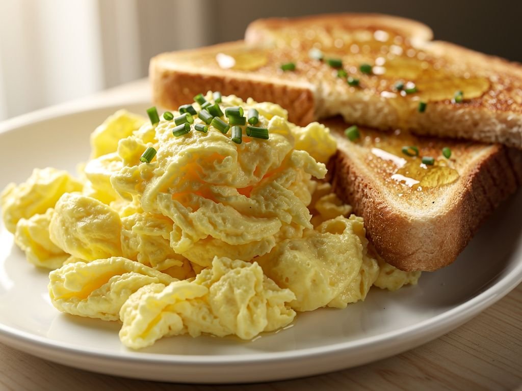 Fluffy Soft-Scrambled Eggs
