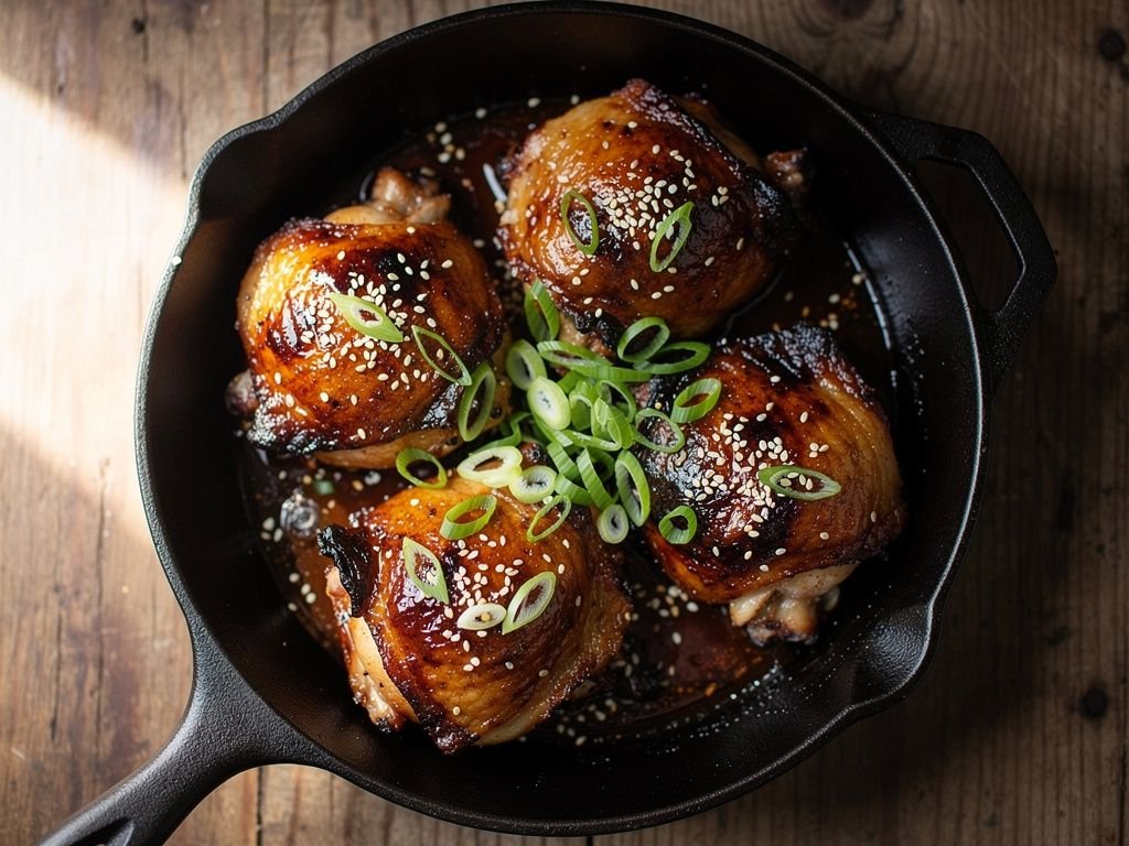 Honey Garlic Baked Chicken Thighs