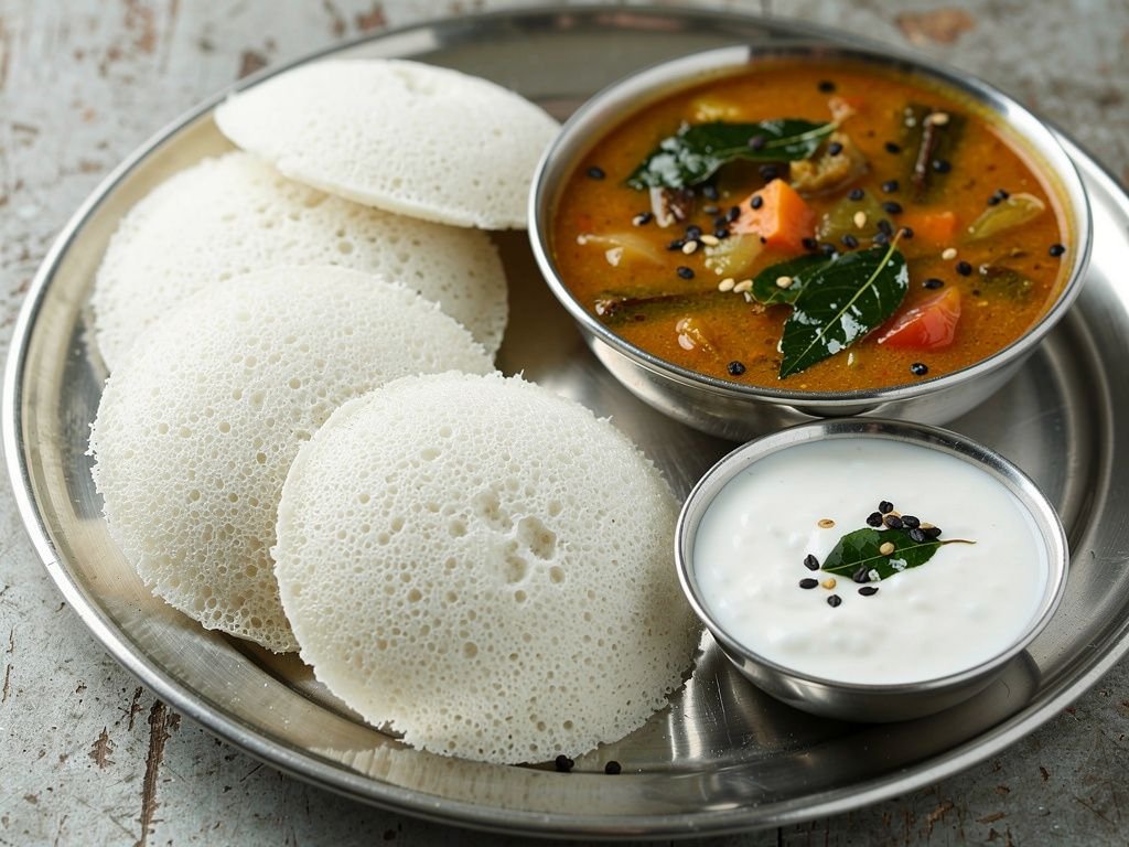 Idli with Sambar