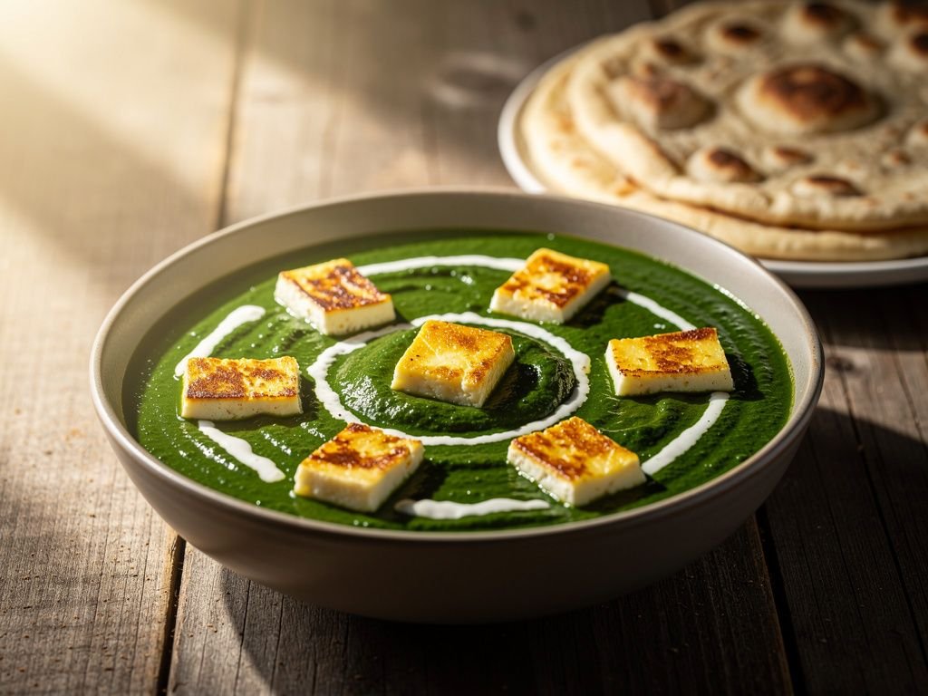 Palak Paneer (Spinach and Paneer Curry)