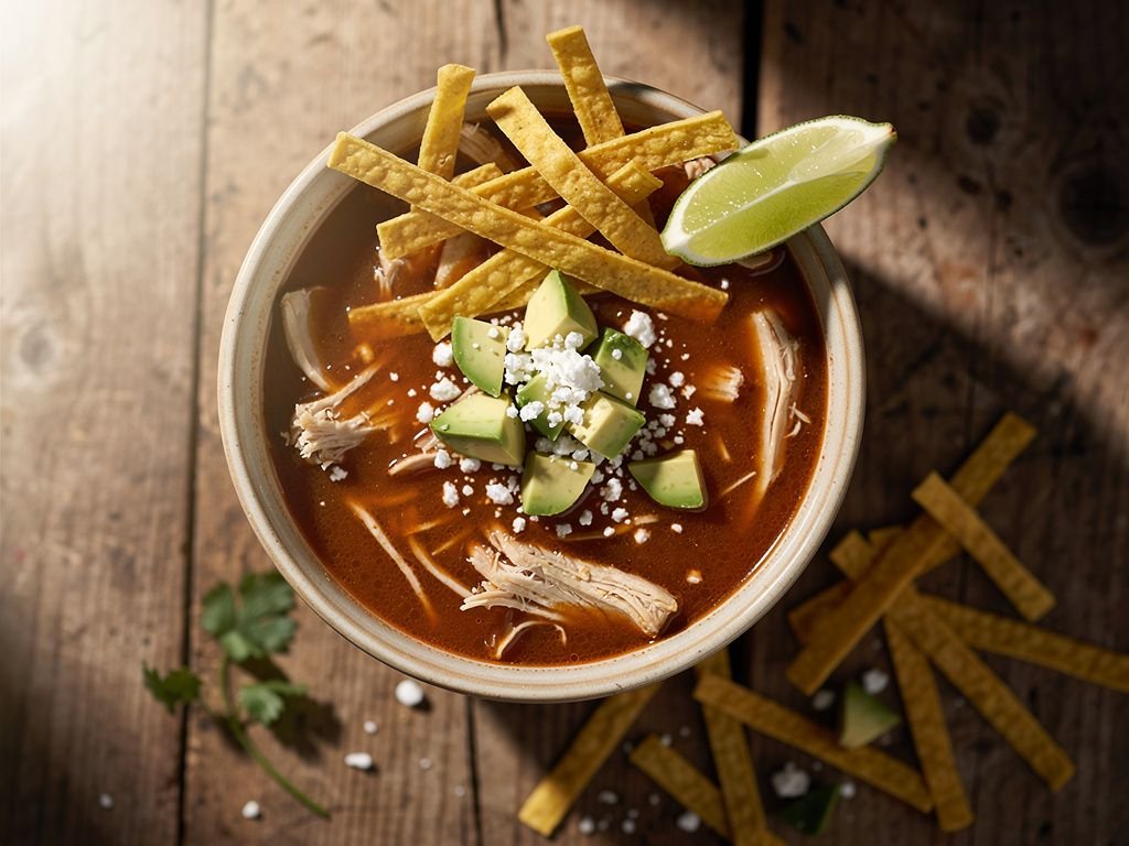Sopa de Tortilla (Mexican Tortilla Soup)