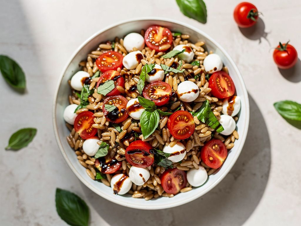 Caprese Orzo Pasta Salad