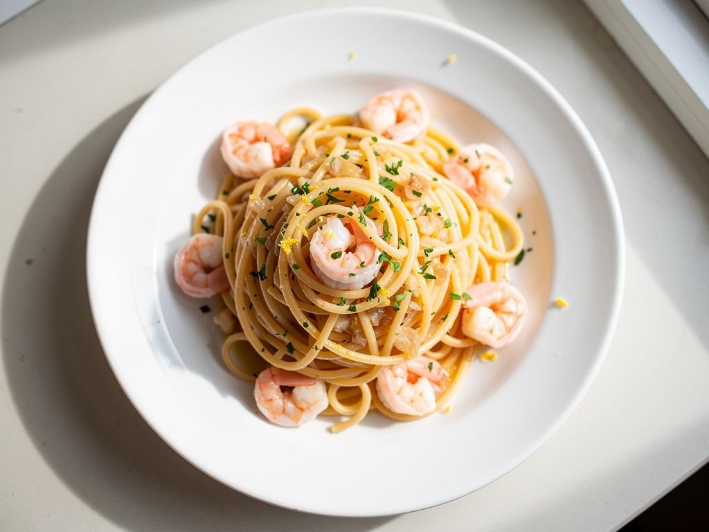 Shrimp Scampi Linguine