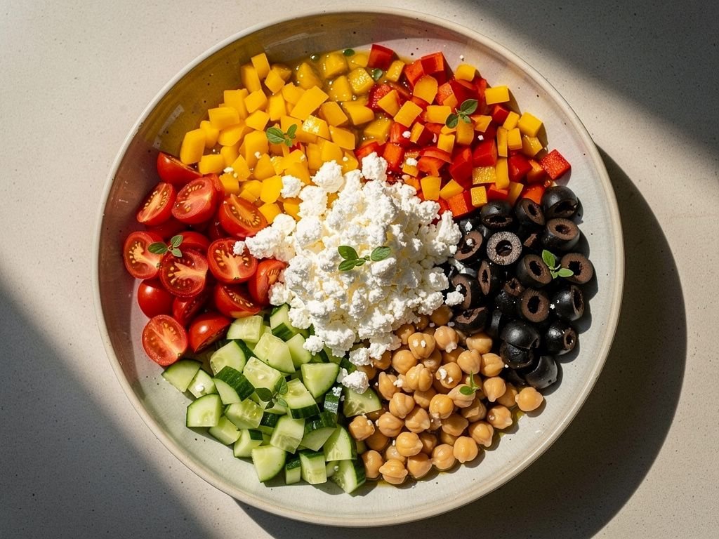 Chopped Chickpea and Vegetable Salad