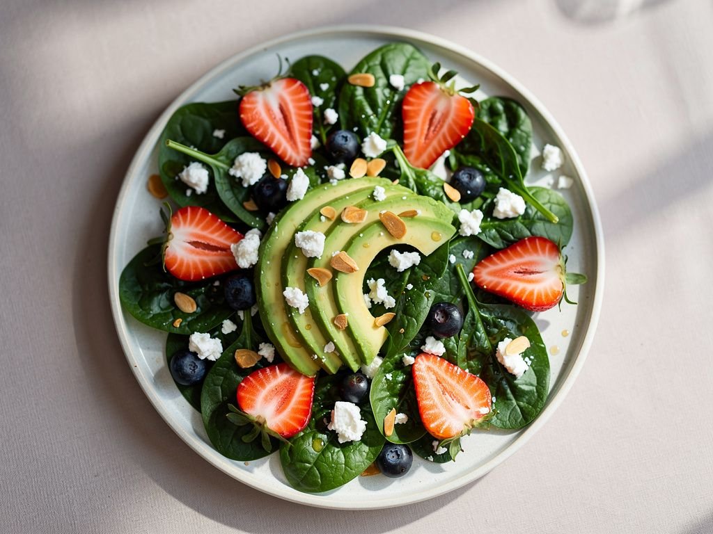 Summer Fruit and Spinach Salad