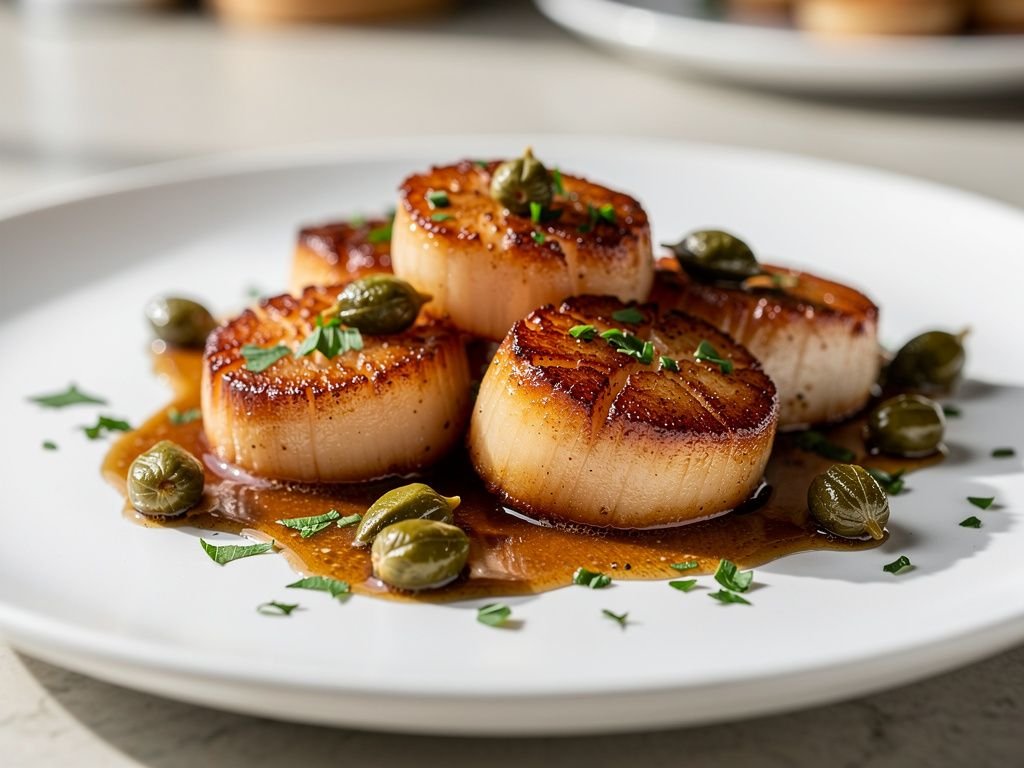 Pan-Seared Scallops with Brown Butter