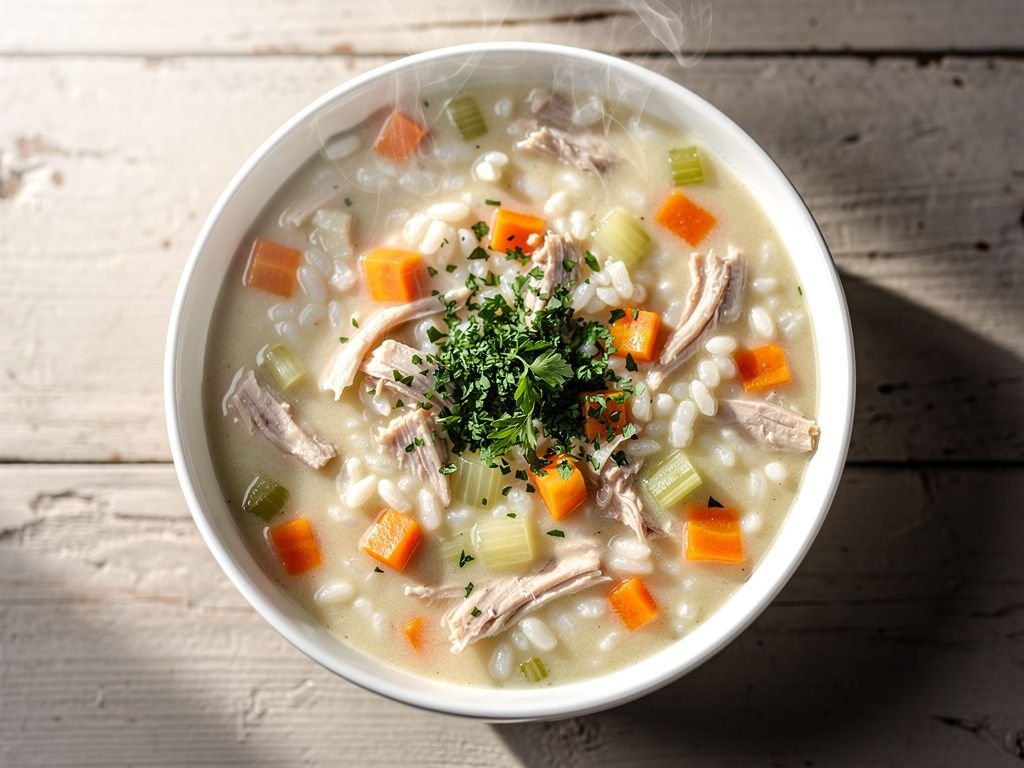 Instant Pot Creamy Chicken and Rice Soup