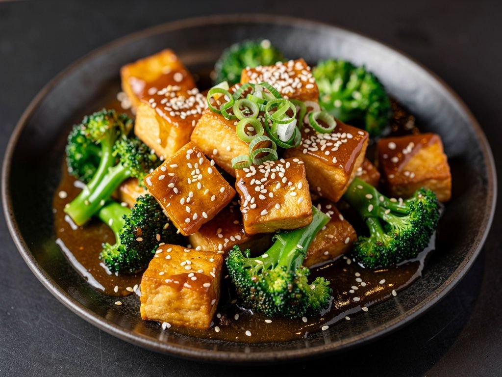 Crispy Sesame Tofu Stir-Fry with Broccoli